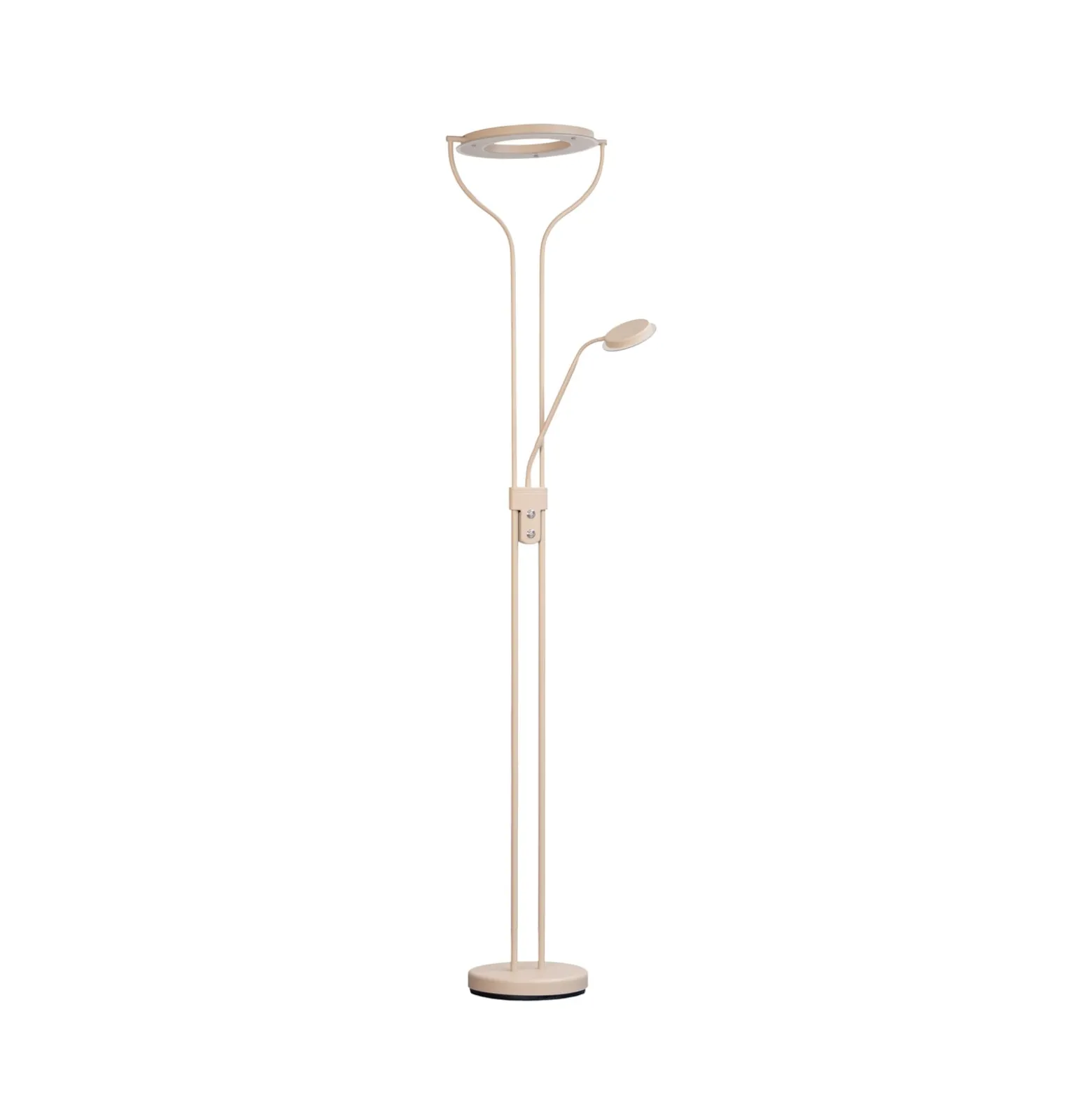 LED-lattiavalo Davos, hiekanvärinen, korkeus 180 cm, 2-lamppuinen, CCT