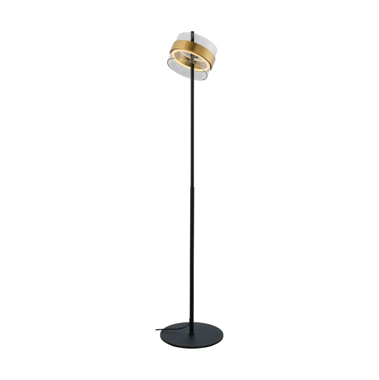 LED-lattiavalo Inside, messinkivärinen/savuharmaa, korkeus 146 cm