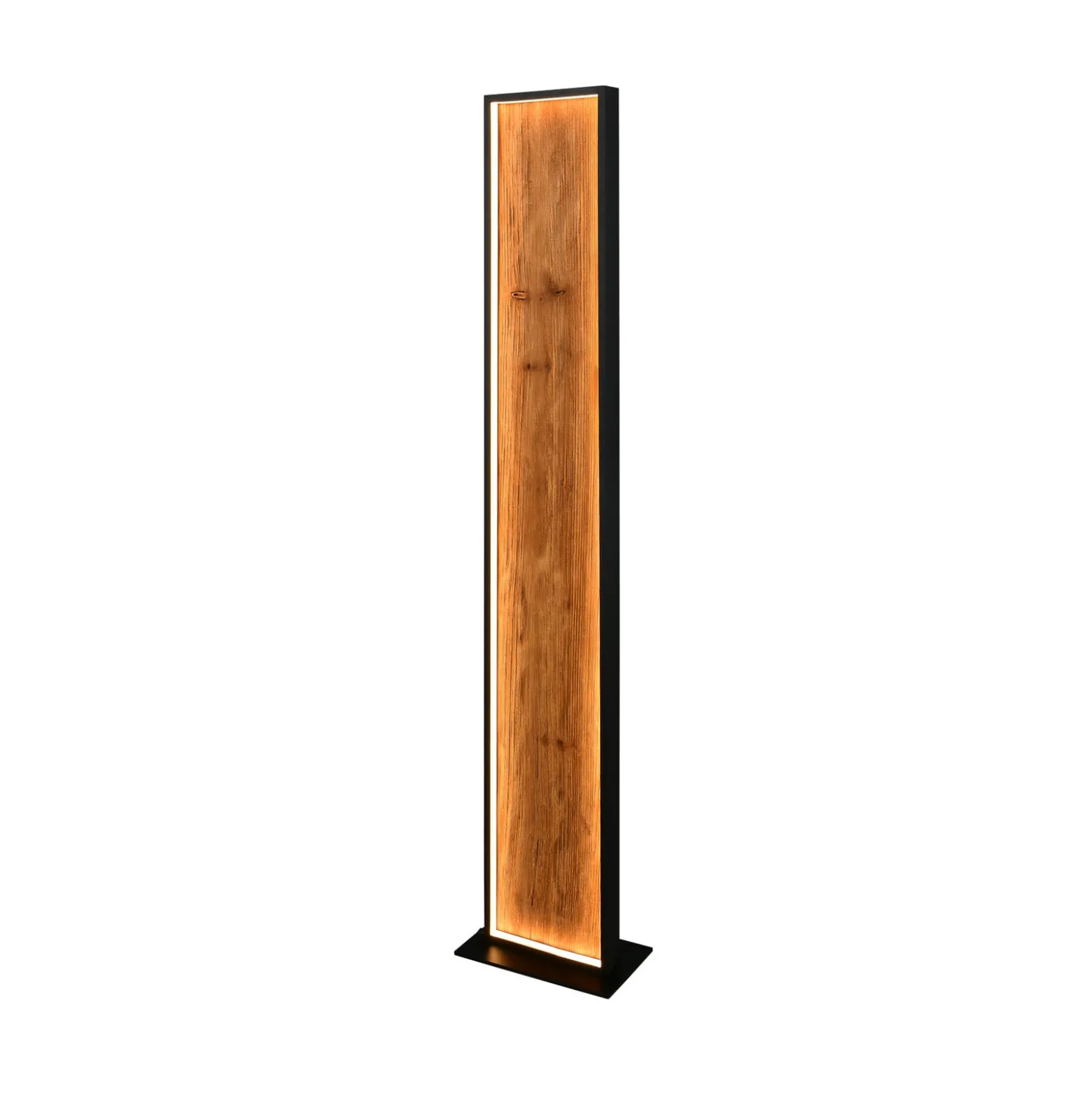 LED-lattiavalo Kalea, korkeus 120 cm, puunvärinen, puu