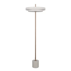 LED-lattiavalo Keaton, vaaleanharmaa, korkeus 138 cm, metalli, CCT