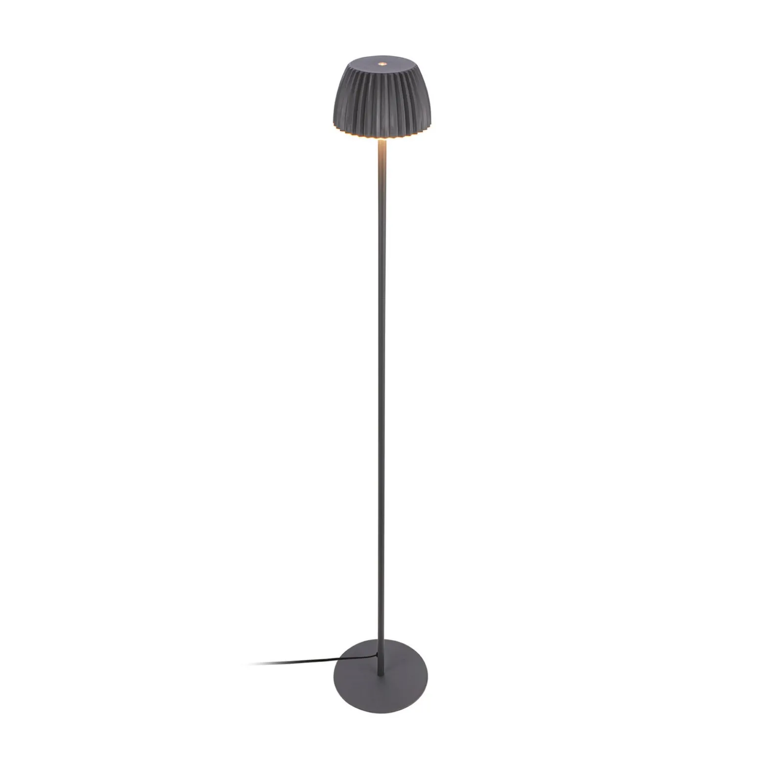 LED-lattiavalo Loca, antrasiitti, korkeus 123 cm muovi/metalli