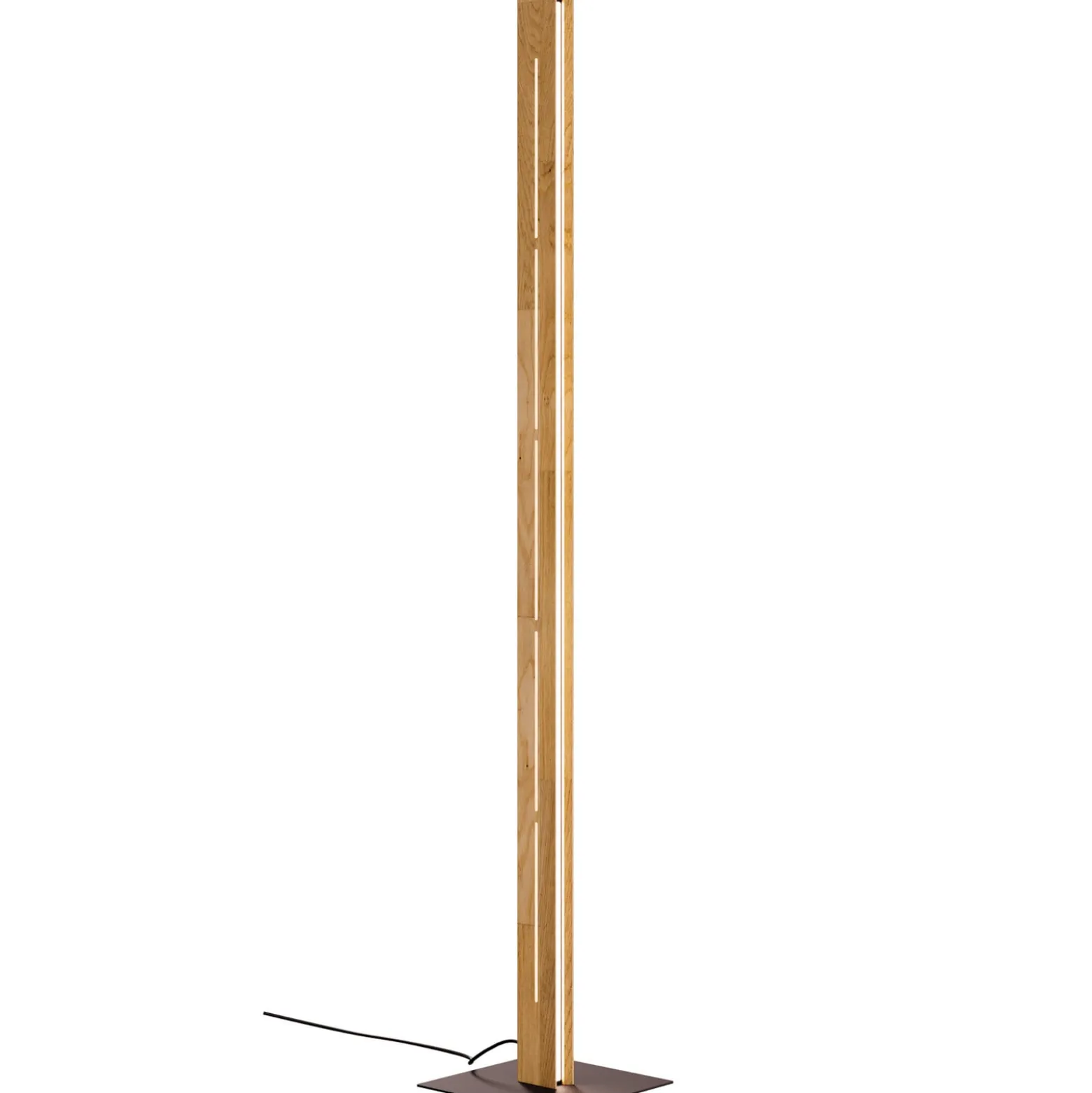 LED-lattiavalo Mexico, tammi/musta, korkeus 150 cm, puu/metalli