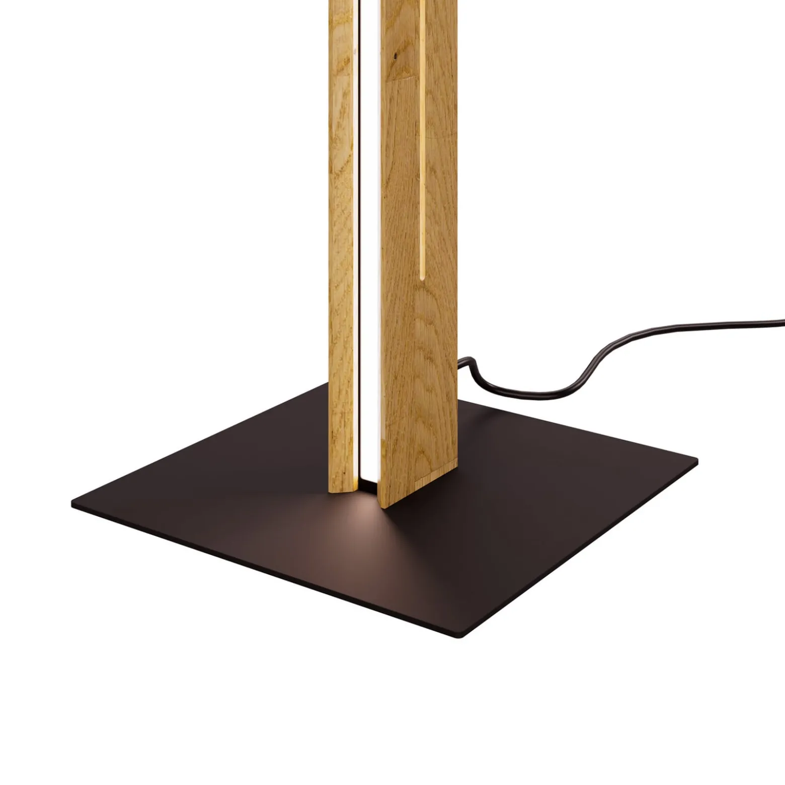 LED-lattiavalo Mexico, tammi/musta, korkeus 150 cm, puu/metalli