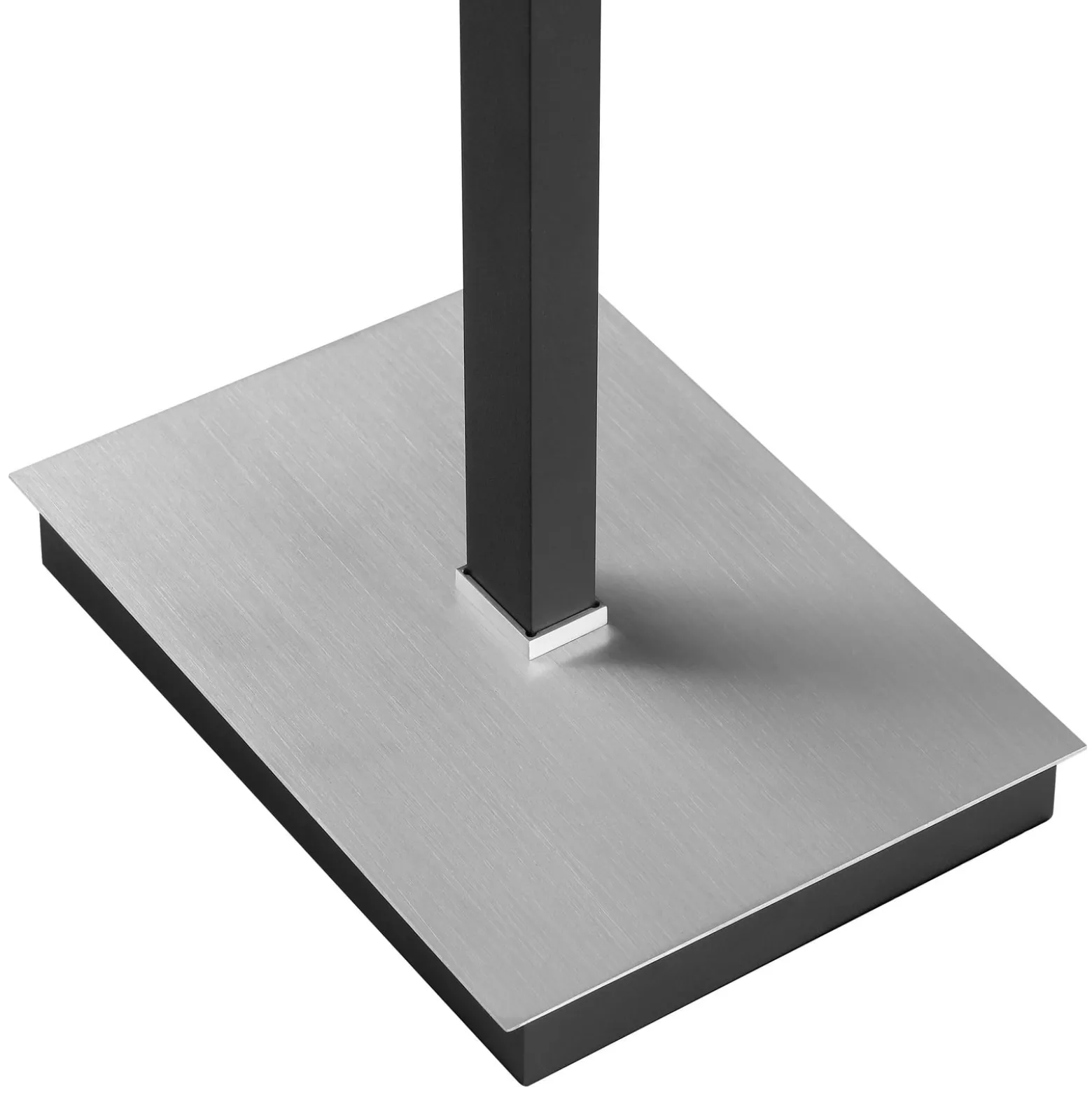 LED-lattiavalo Pulse, musta, korkeus 150 cm, metalli, lukuvalo