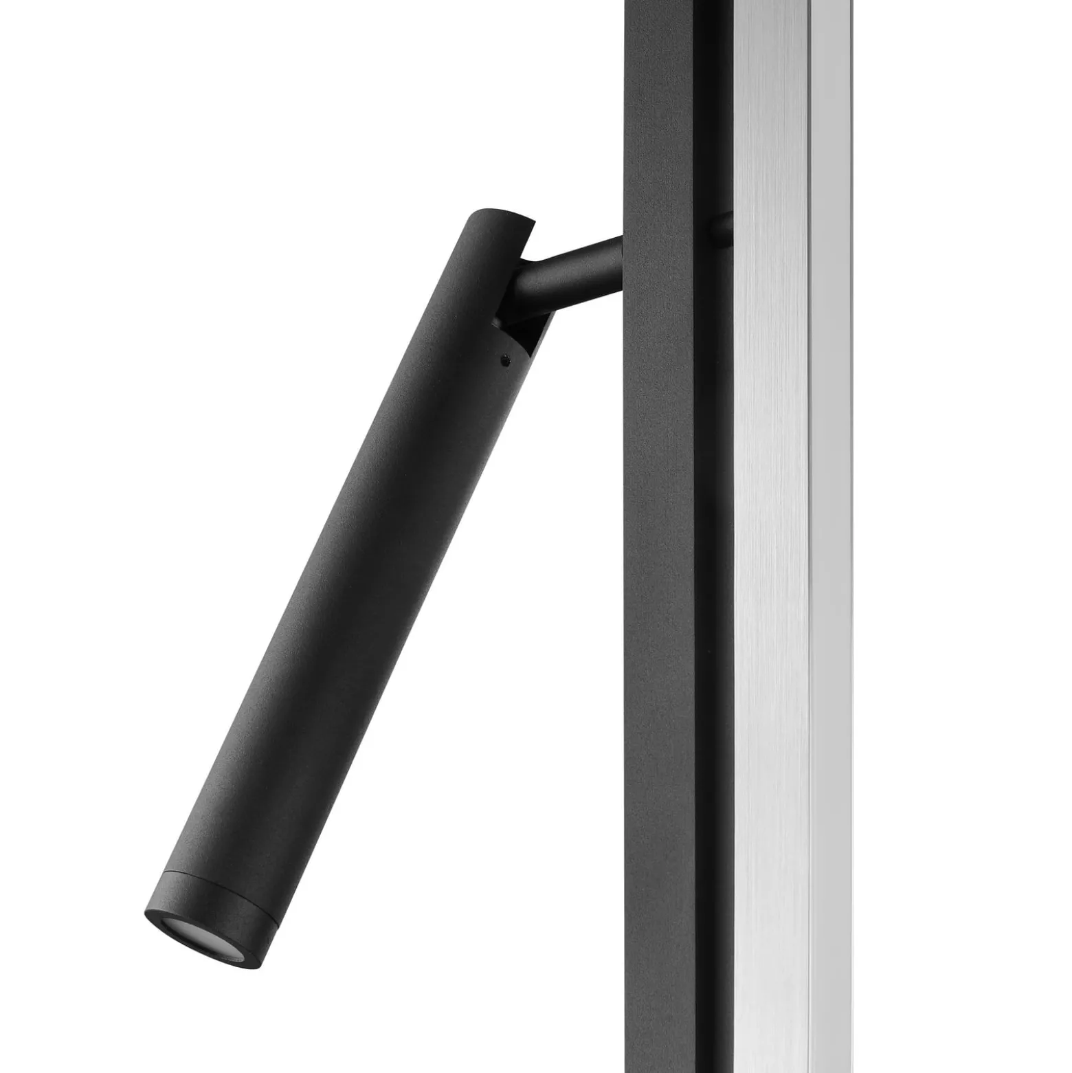 LED-lattiavalo Pulse, musta, korkeus 150 cm, metalli, lukuvalo