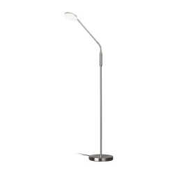 LED-lattiavalo Sorento nikkeli, korkeus 138 cm, CCT, kosketusdimmeri