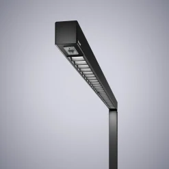 LED-lattiavalo Straight.single, musta, 3000 K, älykäs, anturi