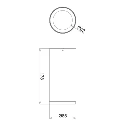 LED-lisävalaisin Lucea 20 W musta