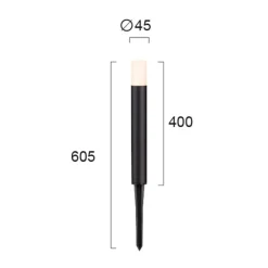 LED-maapiikkivalaisin Faro, IP65