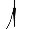LED-maapiikkivalaisin SCOOP, musta, 3-lamppuinen, IP44, pistoke
