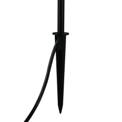 LED-maapiikkivalaisin SCOOP, musta, 3-lamppuinen, IP44, pistoke