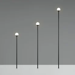 LED-maapiikkivalaisin SCOOP, musta, 3-lamppuinen, IP44, pistoke