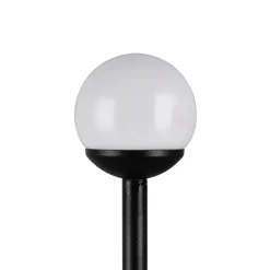 LED-maapiikkivalaisin SCOOP, musta, 3-lamppuinen, IP44, pistoke