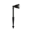 LED-maapiikkivalaisin Spikey, musta, metalli, 25 cm, IP54