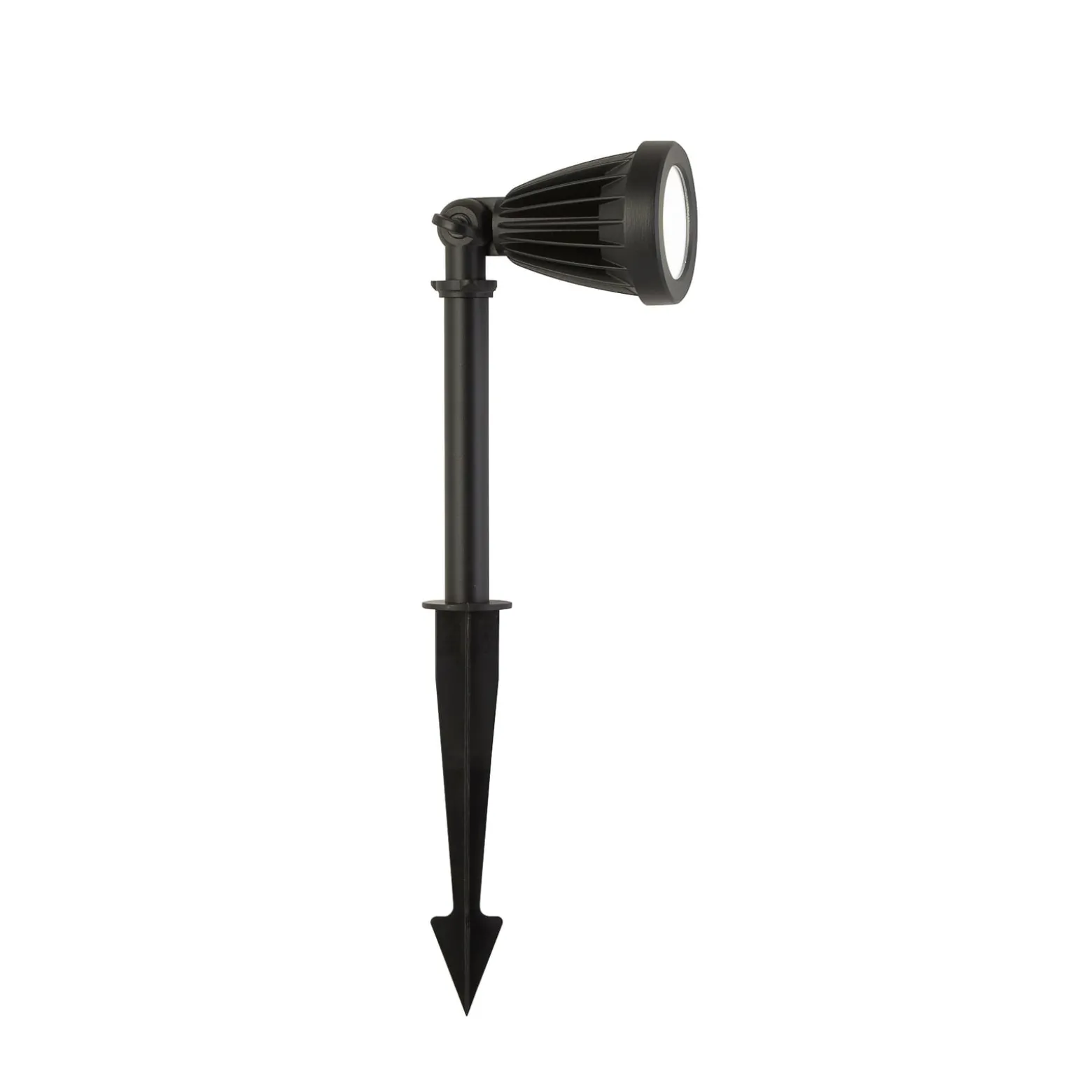 LED-maapiikkivalaisin Spikey, musta, metalli, 25 cm, IP54