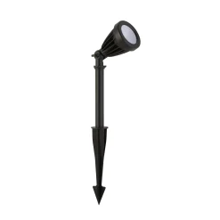LED-maapiikkivalaisin Spikey, musta, metalli, 25 cm, IP54