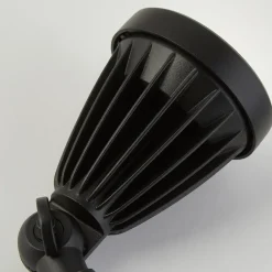 LED-maapiikkivalaisin Spikey, musta, metalli, 25 cm, IP54