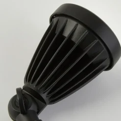 LED-maapiikkivalaisin Spikey, musta, metalli, 25 cm, IP54