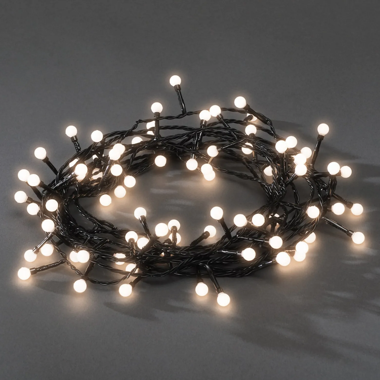 LED mini keijuvalot ulkotiloihin 80fl. lämmin valkoinen