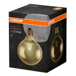 LED-pallolamppu Gold E27 2,5W lämmin valk., 220 lm