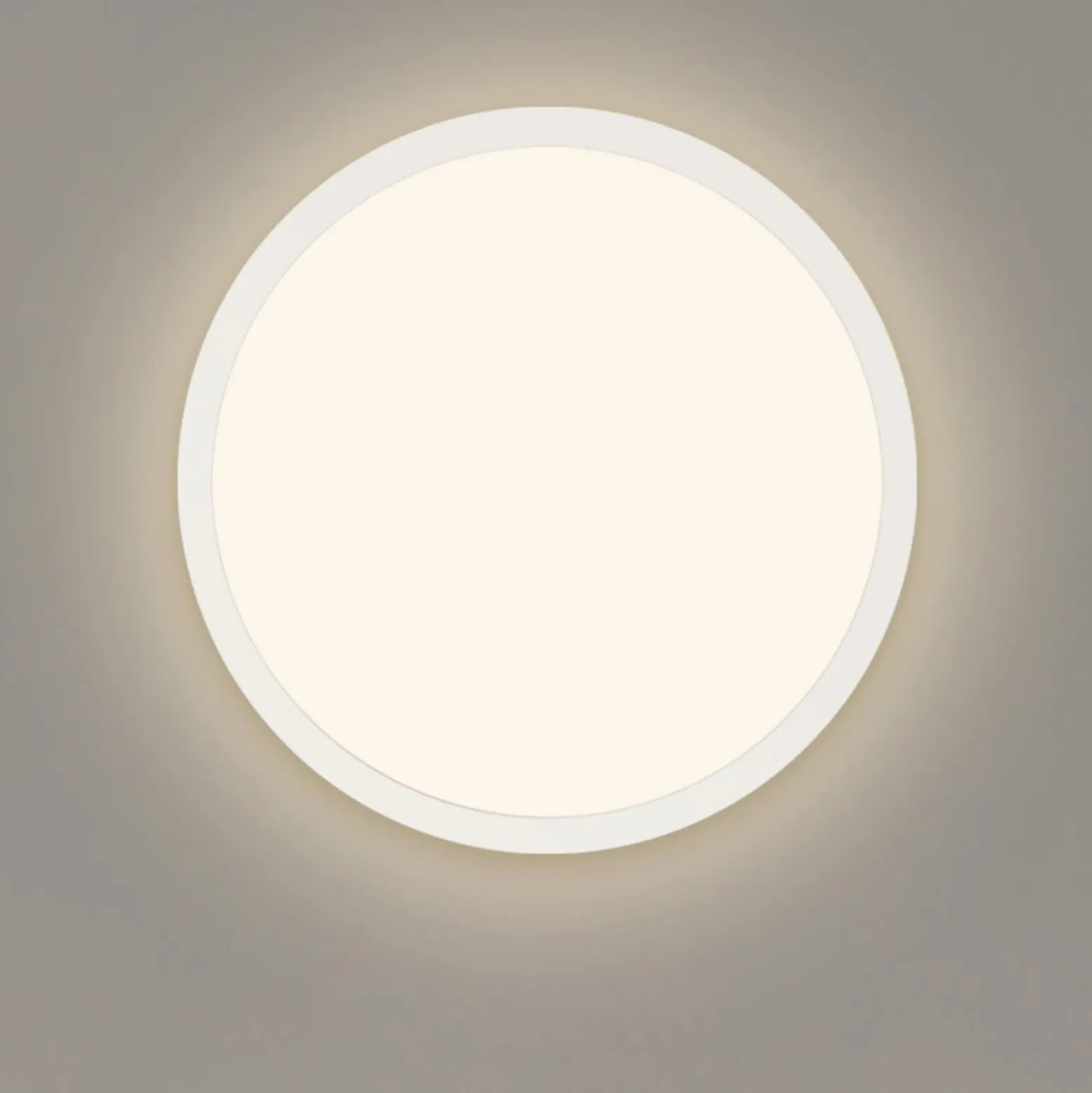 LED-paneeli Jalo Round, Ø 29,2 cm, valkoinen, muovi, 2700 K