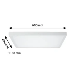 LED-paneeli Lunar 60x60cm 27,4 W, 3 000 K