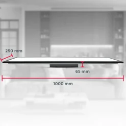 LED-paneeli Odin on/off, 100 x 25 cm, musta, 4 000 K