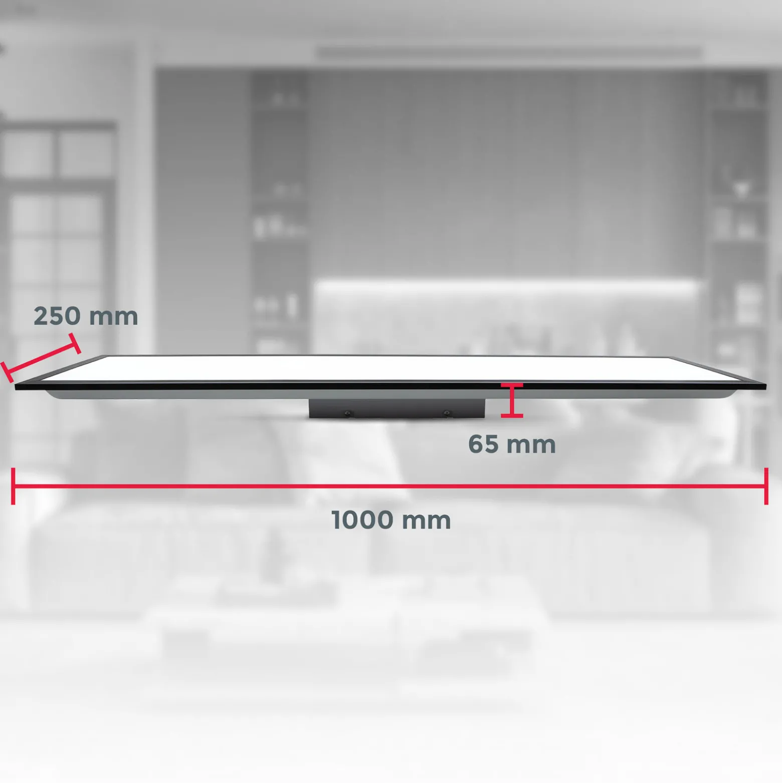 LED-paneeli Odin on/off, 100 x 25 cm, musta, 4 000 K