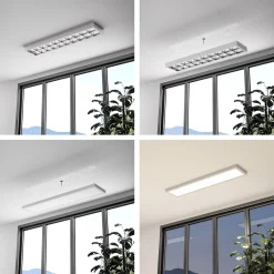 LED-paneeli PRO OFFICE SANO, 153 x 33 cm, himmennettävä, valkoinen metalli CCT