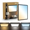LED-paneeli Shallow kaukosäädin CCT, 42 x 42 cm, musta, taustavalo