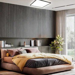 LED-paneeli Slim kaukosäädin RGBW, 42 x 42 cm, musta, taustavalo