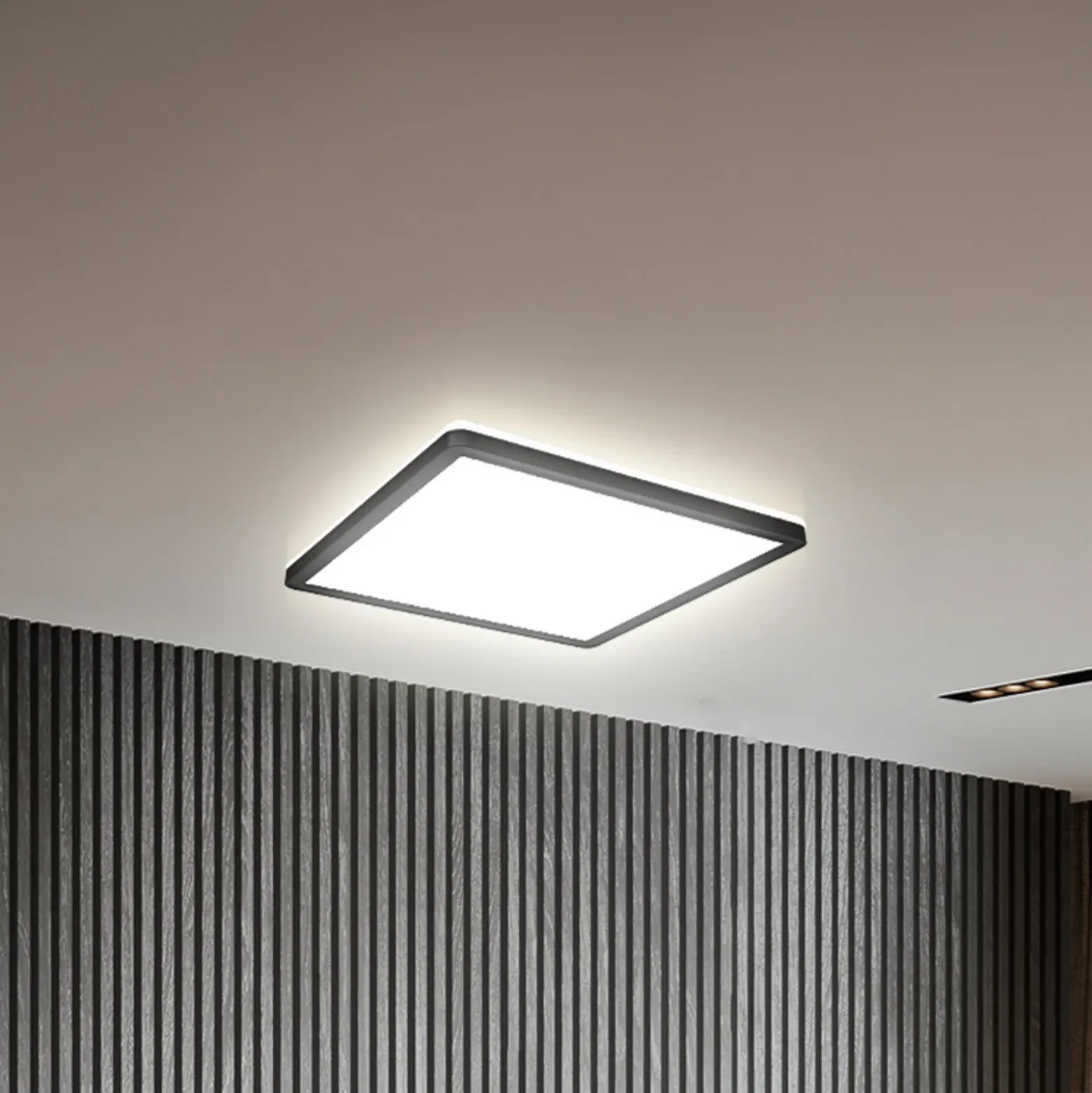 LED-paneeli Slim kaukosäädin RGBW, 29 x 29 cm, musta, taustavalo