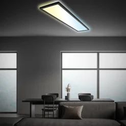 LED-paneeli Tava CCT, musta, 98 x 20 cm, taustavalo muovia