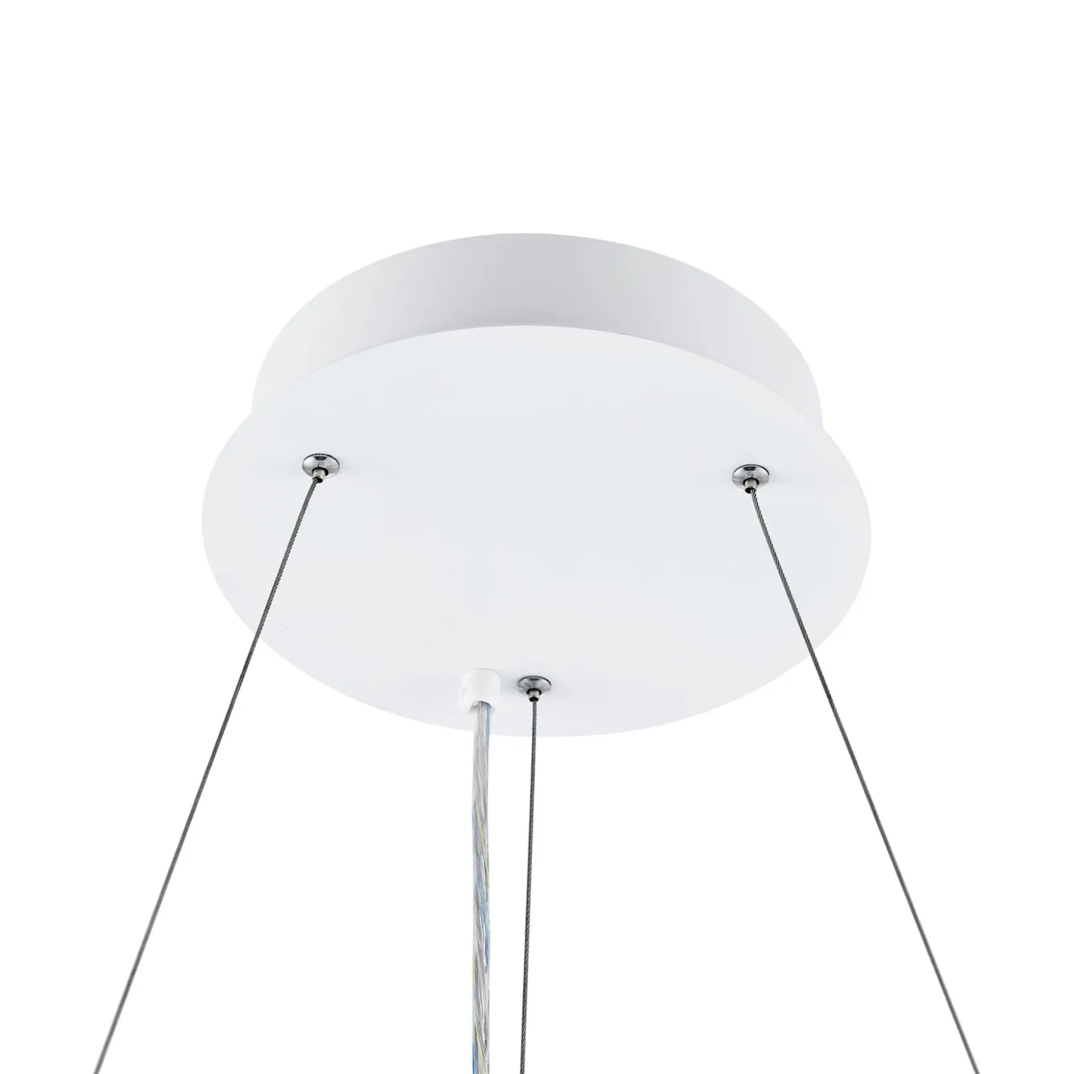 LED-paneeli, valkoinen, Ø 63 cm, metalli, CCT, himmennettävä, 50 W
