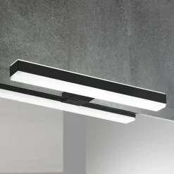LED-peililamppu Veronica, leveys 30 cm, musta