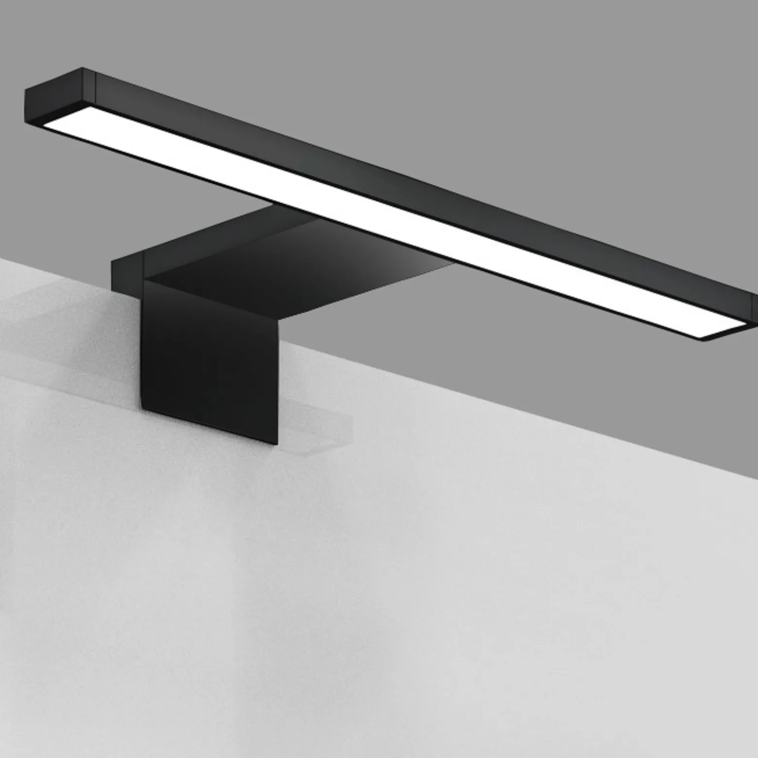 LED-peilivalaisin Bill, leveys 30 cm, musta, metalli, 4 000 K