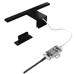 LED-peilivalaisin Bill, leveys 30 cm, musta, metalli, 4 000 K