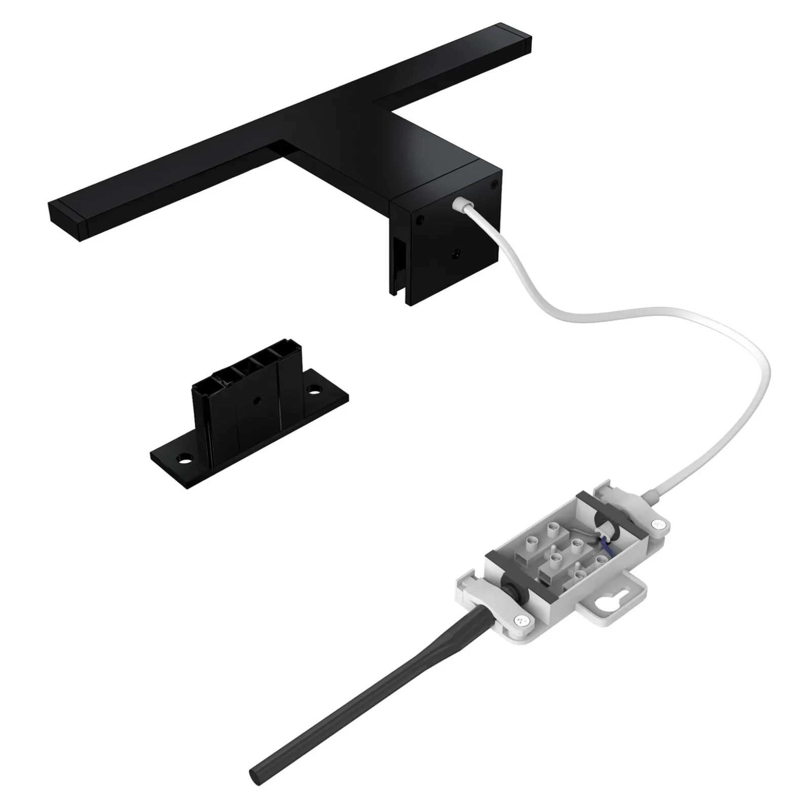LED-peilivalaisin Bill, leveys 30 cm, musta, metalli, 4 000 K