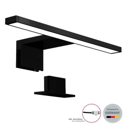 LED-peilivalaisin Bill, leveys 30 cm, musta, metalli, 4 000 K