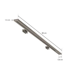 LED-peilivalaisin Espelho 80 cm alumiini 4000 K