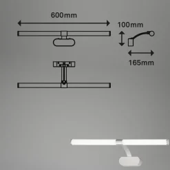 LED-peilivalaisin 2131014 mattakromi, 4 000 K
