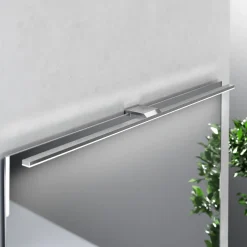 LED-peilivalaisin Triga IP44, kromi, 80cm, 3,000K