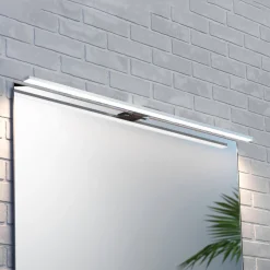 LED-peilivalaisin Triga IP44, kromi, 80cm, 3,000K
