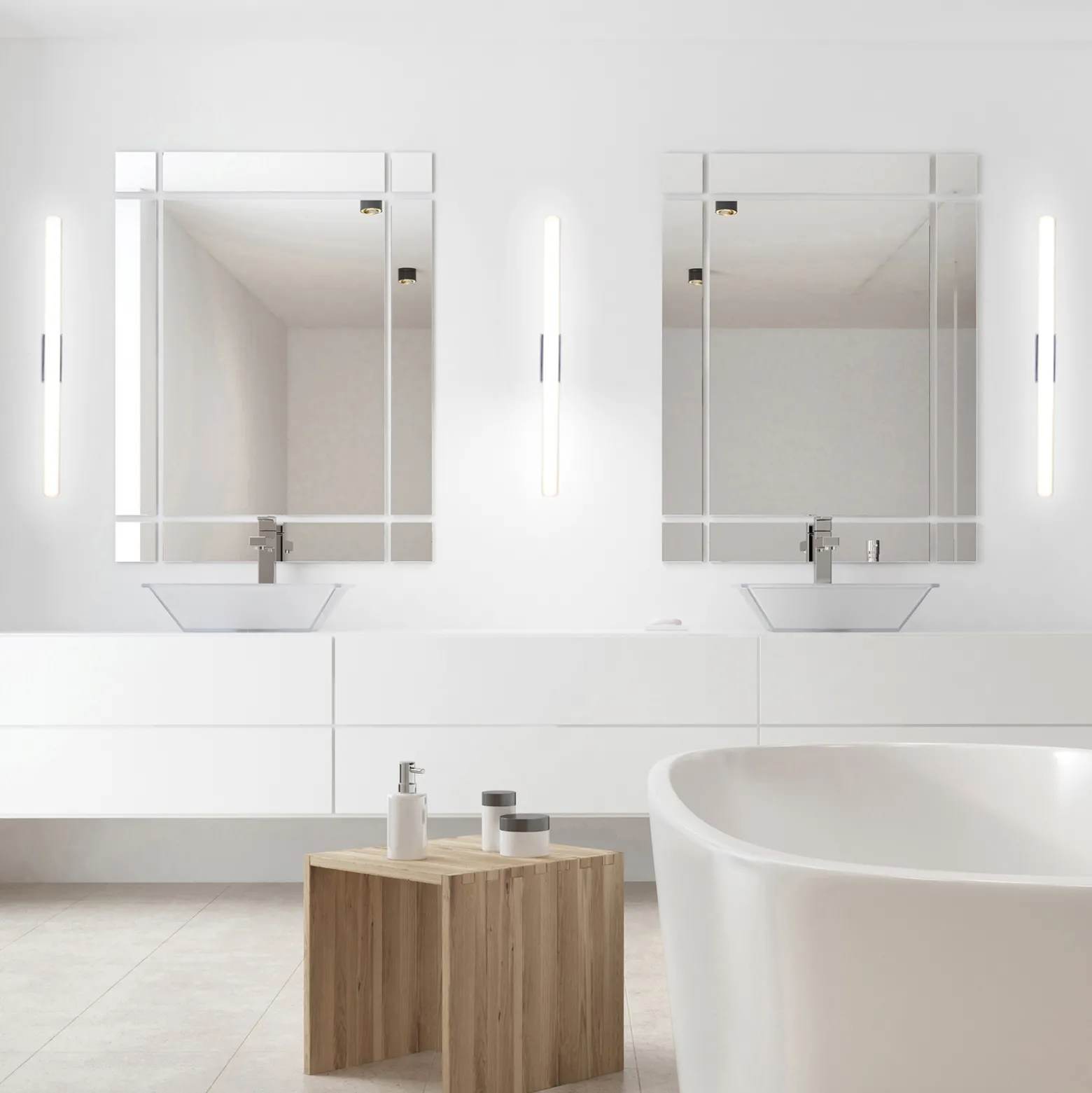 LED-peilivalo Valopalkki, kromi