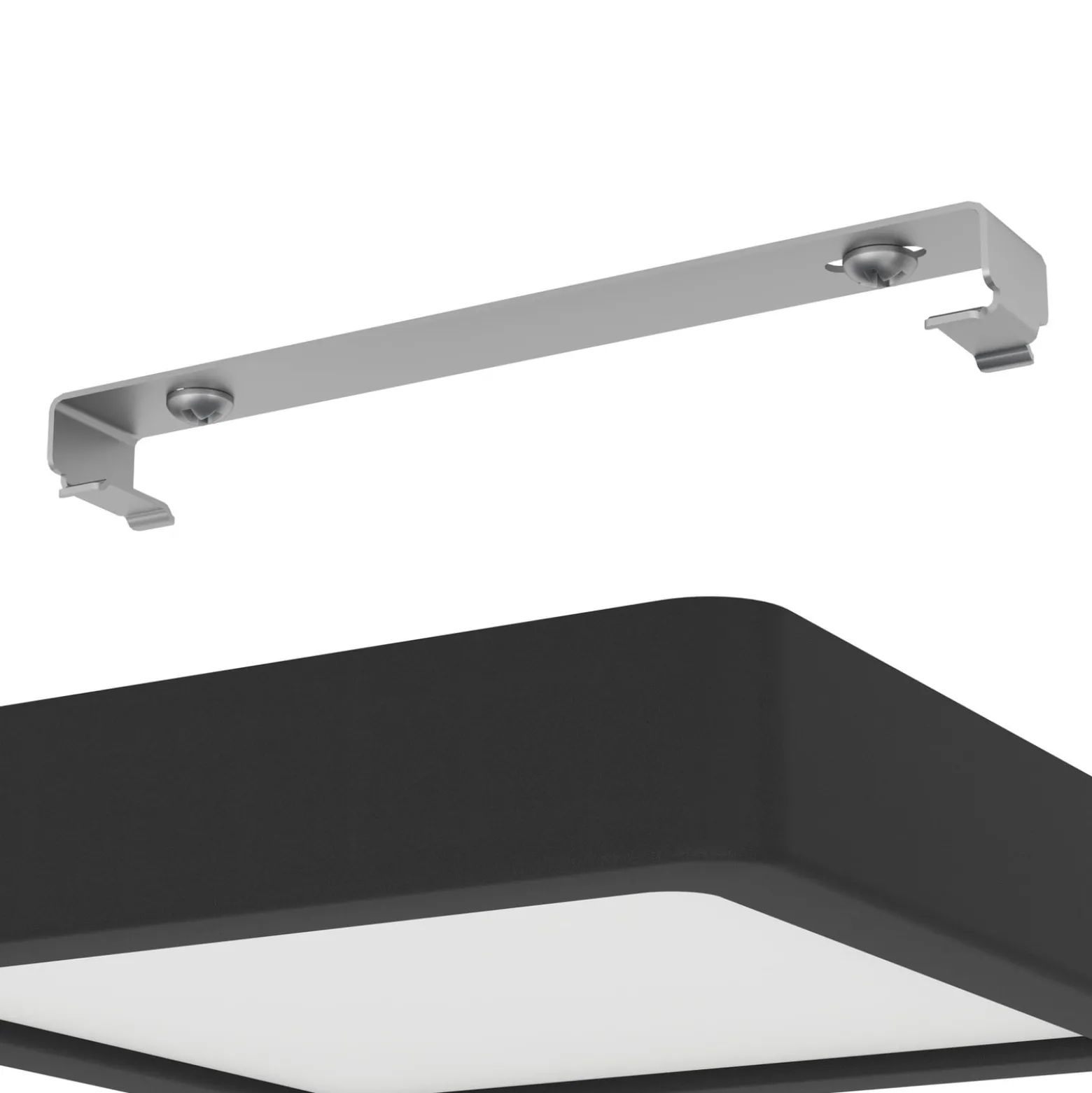 LED-pinta-asennuspaneeli Fueva 5 IP20 830 musta 16x16cm 16x16cm