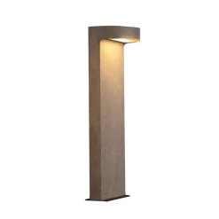 LED-polkujen valaisin E383, 1-valo, betoni, korkeus 70 cm