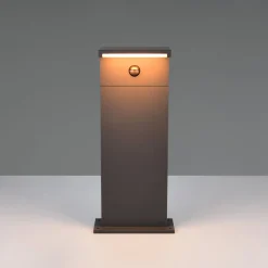 LED-pollarilamppu Ravi, antrasiitti, korkeus 50 cm, anturi, IP54