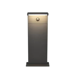 LED-pollarilamppu Ravi, antrasiitti, korkeus 50 cm, anturi, IP54