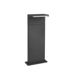 LED-pollarilamppu Ravi, antrasiitti, korkeus 50 cm, metalli, IP65