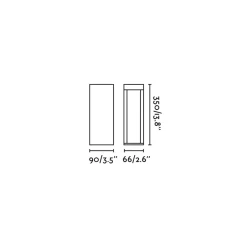 LED-pollarivalaisin Cerler, antrasiitti, 35 cm, IP65, CCT